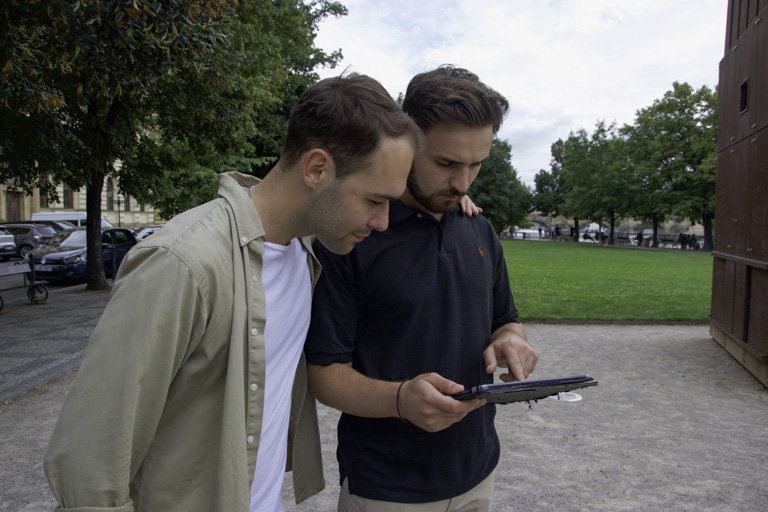 Exploring Prague with Interactive Tablet activity