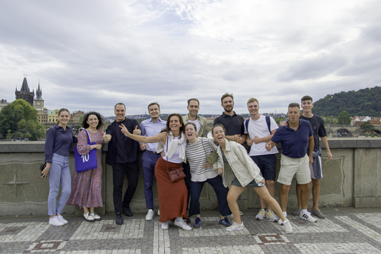 Historic Prague Tablet Adventure Ending Group Photo